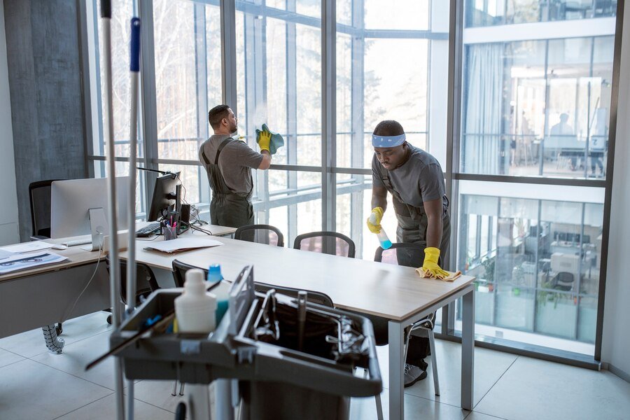 full shot men cleaning office_23 2149345516