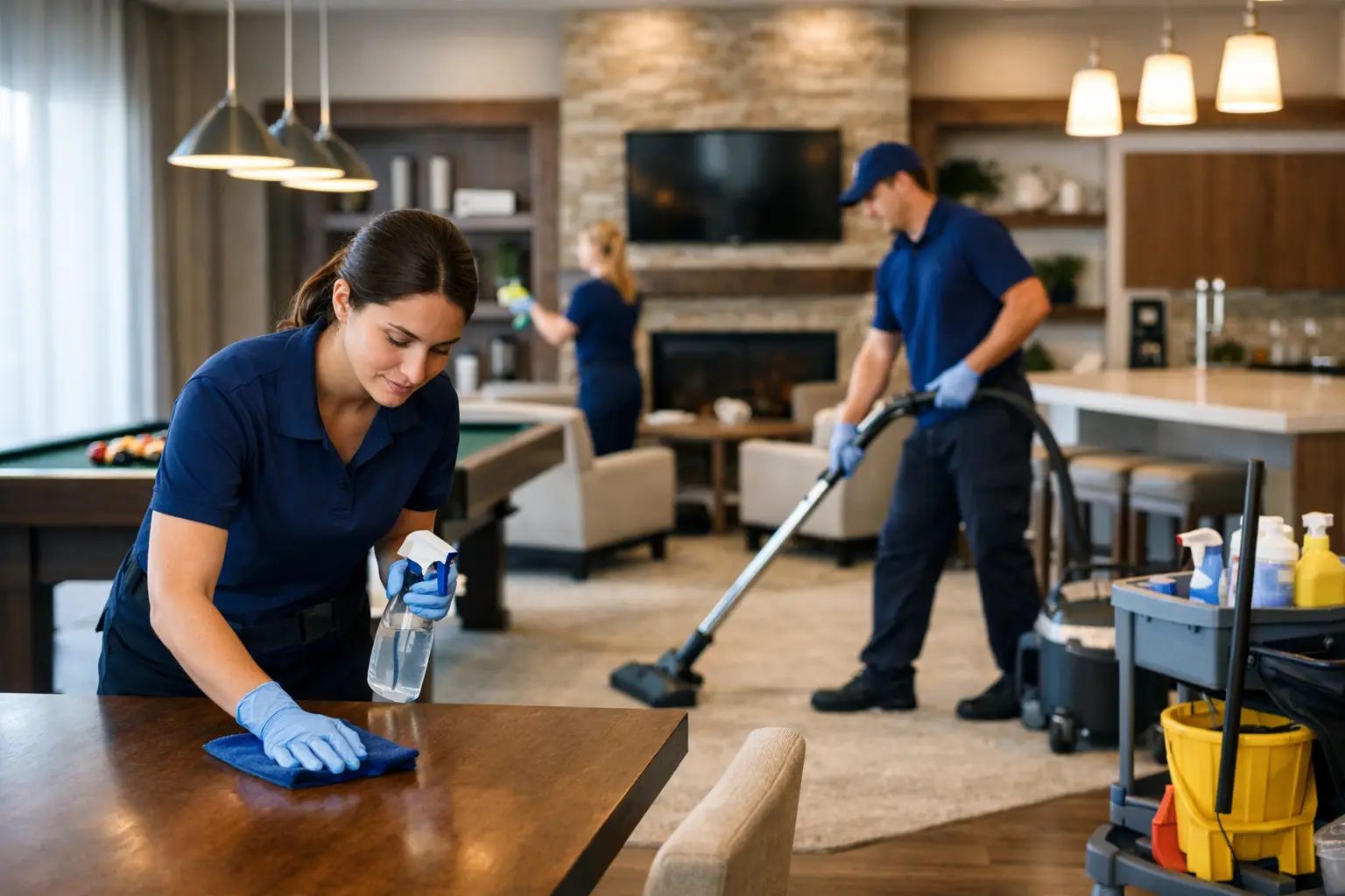 Clubhouse Cleaning Services That Keep Amenities Ready