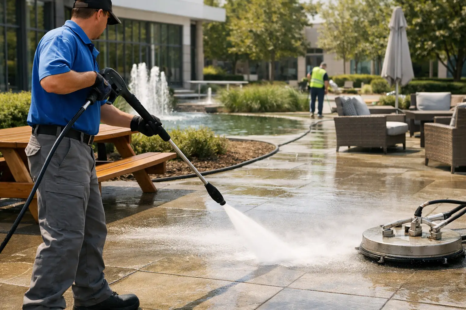 Pressure Washing Shared Spaces the Right Way